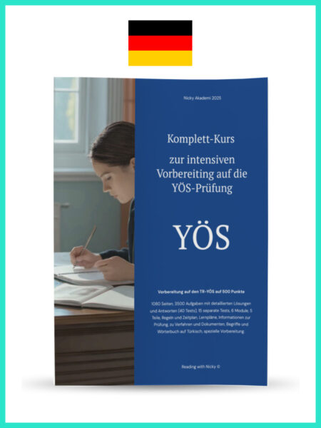Komplett-Kurs zur intensiven Vorbereitung auf die YÖS Prüfung (YÖS’e yönelik kapsamlı yoğun hazırlık kursu)